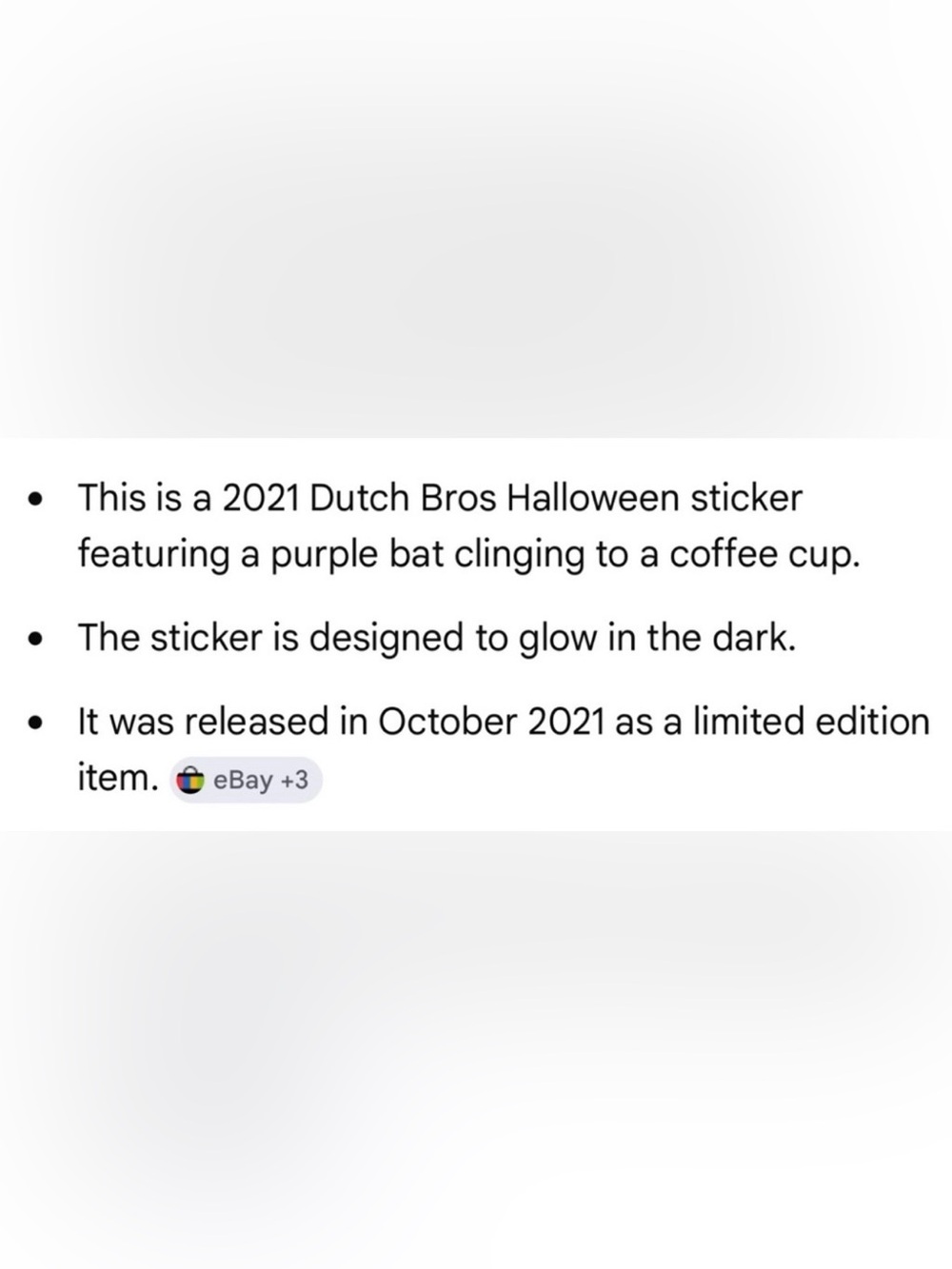 2 Dutch Bros Glow in the Dark Cat & Bat - Picture 4 of 4